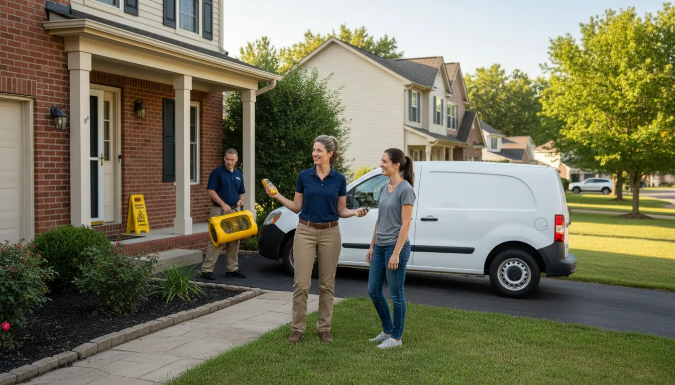 Residential water damage restoration in Duck River, TN